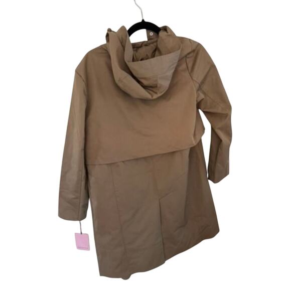Avec Les Filles Oversize Water Resistant Trench Coat Fawn NWT Size S - Picture 7 of 7